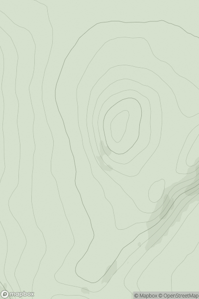 Thumbnail image for Creag Bhreac Mhor [Loch Vaich to Moray Firth] showing contour plot for surrounding peak